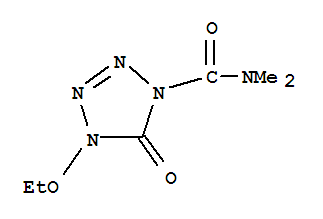 (9ci)-4-乙氧基-4,5-二氢-N,N-二甲基-5-氧代-1H-四唑-1-羧酰胺结构式_201291-20-5结构式