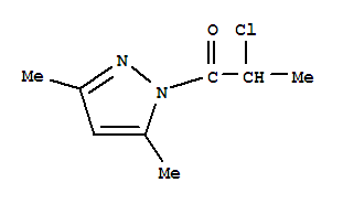(9ci)-1-(2-氯-1-氧代丙基)-3,5-二甲基-1H-吡唑结构式_201299-92-5结构式