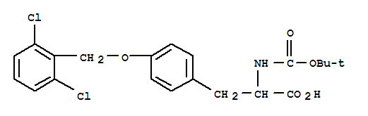 O-[(2,6-dichlorophenyl)methyl]-n-[(1,1-dimethylethoxy)carbonyl]-tyrosine Structure,201334-88-5Structure