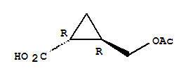 (1r-trans)-(9ci)-2-[(乙酰基氧基)甲基]-环丙烷羧酸结构式_201337-81-7结构式