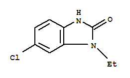 6-氯-1-乙基-1,3-二氢-(9Ci)-2H-苯并咪唑-2-酮结构式_2033-31-0结构式