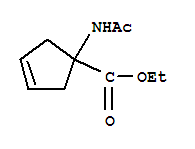 (9ci)-1-(乙酰基氨基)-3-环戊烯-1-羧酸乙酯结构式_204058-12-8结构式