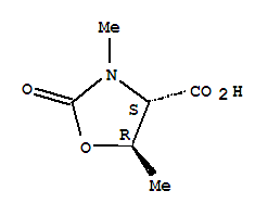 (9ci)-3,5-二甲基-2-氧代-,(4s-反式)-4-噁唑啉羧酸结构式_204386-94-7结构式
