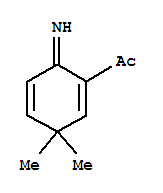 (9ci)-1-(6-亚氨基-3,3-二甲基-1,4-环己二烯-1-基)-乙酮结构式_204390-36-3结构式