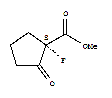 (-)-(9ci)-1-氟-2-氧代-环戊烷羧酸甲酯结构式_204457-43-2结构式