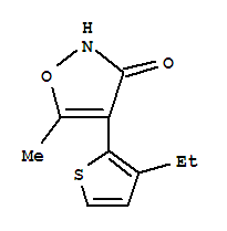 (9ci)-4-(3-乙基-2-噻吩)-5-甲基-3(2H)-异噁唑酮结构式_204510-15-6结构式