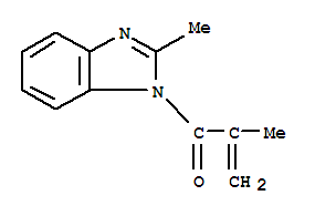 (9ci)-2-甲基-1-(2-甲基-1-氧代-2-丙烯基)-1H-苯并咪唑结构式_204569-53-9结构式