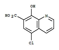 (9ci)-5-氯-8-羟基-7-喹啉羧酸结构式_205040-62-6结构式