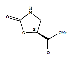 5-Oxazolidinecarboxylic acid, 2-oxo-, methyl ester, (5s)- Structure
