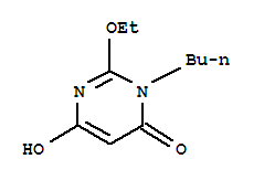 (9ci)-3-丁基-2-乙氧基-6-羟基-4(3H)-嘧啶酮结构式_205440-30-8结构式