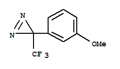 3-(3-甲氧基苯基)-3-(三氟甲基)双吖丙啶结构式_205485-24-1结构式