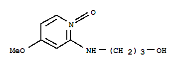 1-Propanol,3-[(4-methoxy-1-oxido-2-pyridinyl)amino]-(9ci) Structure