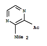(9ci)-1-[3-(二甲基氨基)吡嗪]-乙酮结构式_206278-31-1结构式
