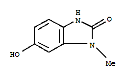 (9ci)-1,3-二氢-6-羟基-1-甲基-2H-苯并咪唑-2-酮结构式_206431-06-3结构式