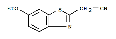 (9ci)-6-乙氧基-2-苯并噻唑乙腈结构式_207400-12-2结构式