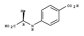 (9ci)-4-[[(1r)-1-羧基乙基]氨基]-苯甲酸结构式_207452-95-7结构式