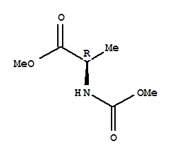 (9ci)-n-(甲氧基羰基)-D-丙氨酸甲酯结构式_208453-80-9结构式