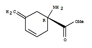 (1r)-(9ci)-1-氨基-5-亚甲基-3-环己烯-1-羧酸甲酯结构式_208510-17-2结构式