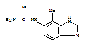 (9ci)-(4-甲基-1H-苯并咪唑-5-基)-胍结构式_208512-46-3结构式