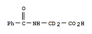 马尿酸-D2氘代结构式_208928-78-3结构式