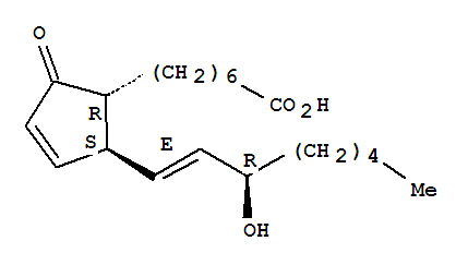 (13E,15R)-15-羟基-9-氧代-前列腺-10,13-二烯-1-酸结构式_20897-92-1结构式