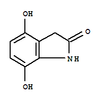 (9ci)-1,3-二氢-4,7-二羟基-2H-吲哚-2-酮结构式_208986-12-3结构式