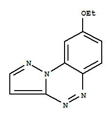 (9ci)-8-乙氧基-吡唑并[5,1-c][1,2,4]苯并三嗪结构式_209745-71-1结构式