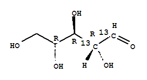 D-核糖-1,2-13c2结构式_209909-88-6结构式