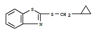(9ci)-2-[(环丙基甲基)硫代]-苯并噻唑结构式_210704-80-6结构式