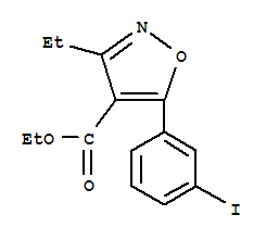 (9ci)-3-乙基-5-(3-碘苯基)-4-异噁唑羧酸乙酯结构式_211941-70-7结构式