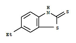 (9ci)-6-乙基-2(3H)-苯并噻唑硫酮结构式_21224-17-9结构式