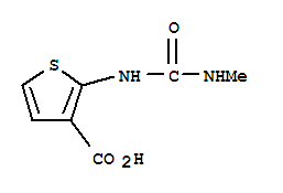 (9ci)-2-[[(甲基氨基)羰基]氨基]-3-噻吩羧酸结构式_213390-61-5结构式