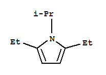 (9ci)-2,5-二乙基-1-(1-甲基乙基)-1H-吡咯结构式_21407-88-5结构式