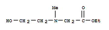 (9ci)-n-(2-羟基乙基)-n-甲基-甘氨酸乙酯结构式_214709-50-9结构式