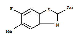 (9ci)-1-(6-氟-5-甲基-2-苯并噻唑)-乙酮结构式_214854-88-3结构式