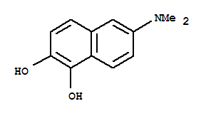 (8ci)-6-(二甲基氨基)-1,2-萘二醇结构式_21489-54-3结构式