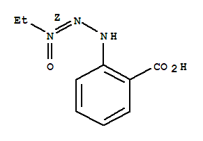 (9ci)-2-[(2z)-3-乙基-3-氧化物-2-三氮杂烯]-苯甲酸结构式_214897-37-7结构式
