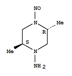 反式-(8ci)-1-氨基-2,5-二甲基-4-亚硝基-哌嗪结构式_21497-41-6结构式
