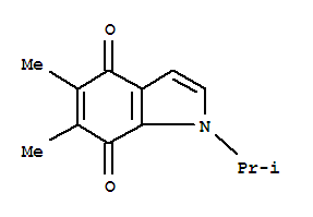 (9ci)-5,6-二甲基-1-(1-甲基乙基)-1H-吲哚-4,7-二酮结构式_215307-38-3结构式 (9ci)-5,6-二甲基-1-(1-甲基乙基)-1H-吲哚-4,7-二酮结构式_215307-38-3结构式