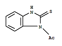 (9ci)-1-乙酰基-1,3-二氢-2H-苯并咪唑-2-硫酮结构式_21541-32-2结构式