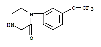 1-(3-(三氟甲氧基)苯基)-2-哌嗪酮盐酸盐结构式_215649-79-9结构式