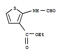 (9ci)-2-(甲酰基氨基)-3-噻吩羧酸乙酯结构式_215928-52-2结构式
