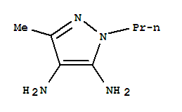 3-甲基-1-丙基-1H-吡唑-4,5-二胺结构式_216320-84-2结构式