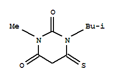 3-甲基-1-(2-甲基丙基)-6-硫氧代-嘧啶-2,4(1h,3h)-二酮结构式_216686-76-9结构式