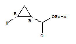 (1r,2r)-rel-(9ci)-2-氟-环丙烷羧酸结构式_216872-00-3结构式