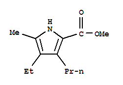 (9ci)-4-乙基-5-甲基-3-丙基-1H-吡咯-2-羧酸甲酯结构式_218774-45-9结构式