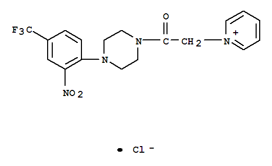 1-(4-[2-硝基-4-(三氟甲基)苯基]哌嗪o)-2-吡啶-1-乙酮盐酸盐结构式_219139-24-9结构式