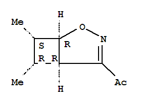 1-[(1r,5r,6r,7s)-6,7-二甲基-2-噁-3-氮杂双环[3.2.0]-3-庚烯-乙酮结构式_219597-90-7结构式