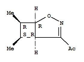 1-[(1r,5r,6s,7r)-6,7-二甲基-2-噁-3-氮杂双环[3.2.0]-3-庚烯-乙酮结构式_219597-92-9结构式