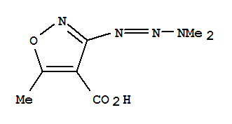 (9ci)-3-(3,3-二甲基-1-三氮杂烯)-5-甲基-4-异噁唑羧酸结构式_219617-64-8结构式